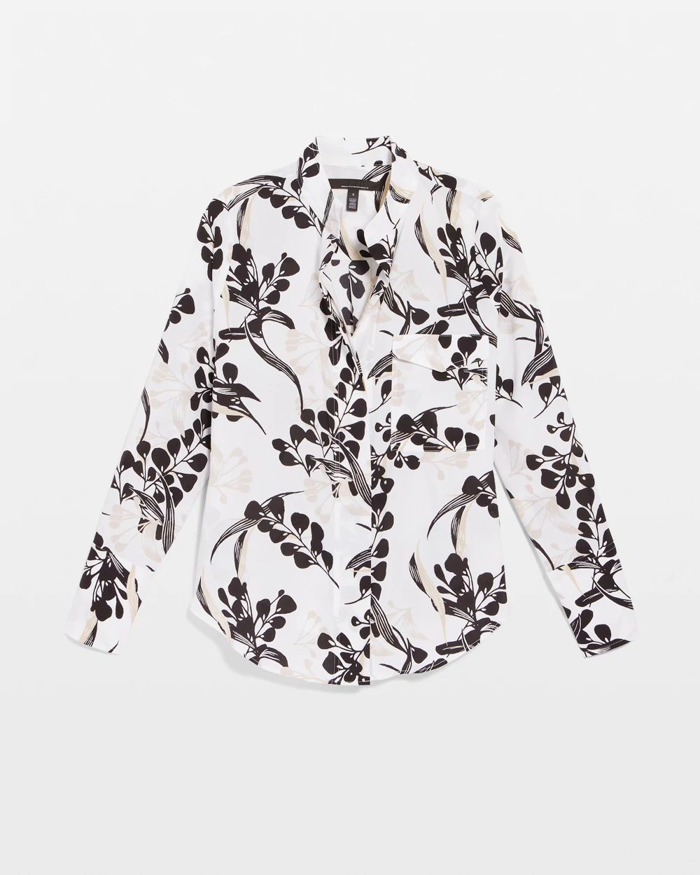 Long-Sleeve Printed Pocket Shirt click to view larger image.