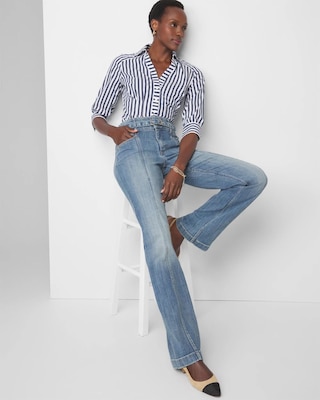 Petite Extra High-Rise Everyday Soft Denim Jean click to view larger image.