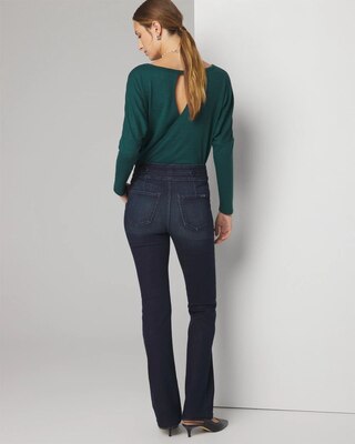 Petite Extra High-Rise Everyday Soft Mariner Bootcut Jeans click to view larger image.