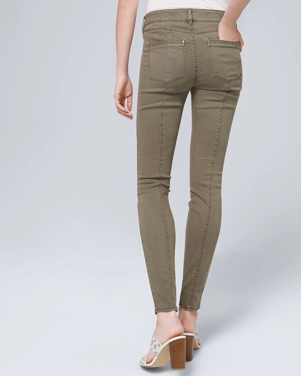 Mid-Rise Skinny Ankle Pants