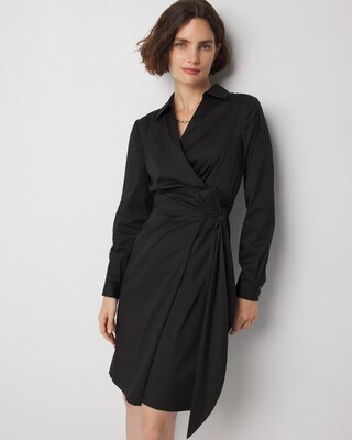 Long Sleeve Wrap Dress