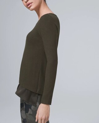 COZY KNIT HI-LOW TOP