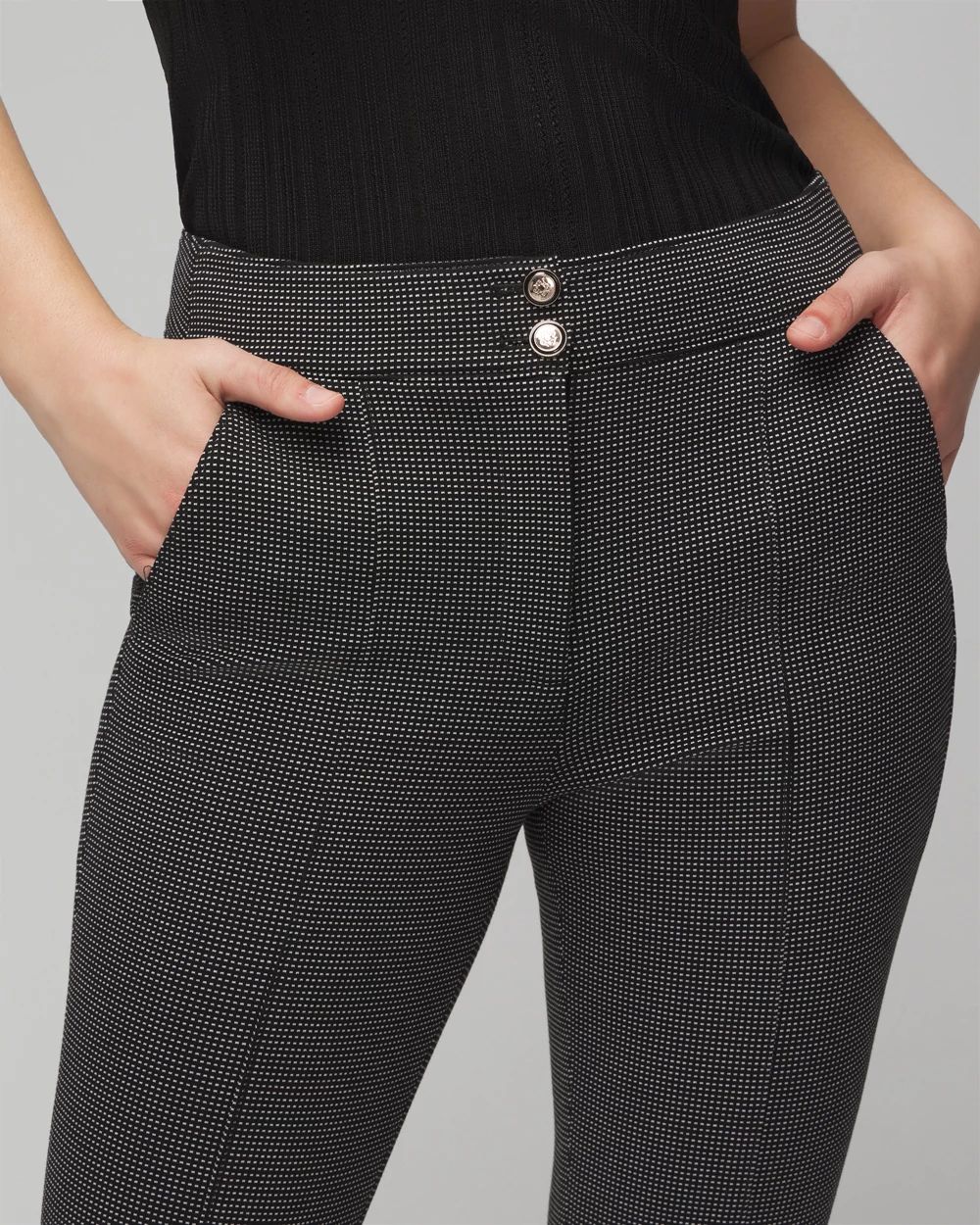 Curvy WHBM® Jolie Button Straight Pant