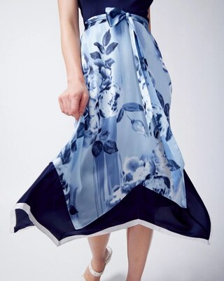 Handkerchief-Hem Midi Dress