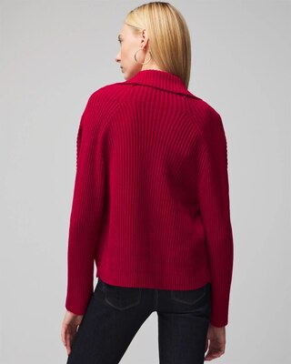 Cashmere Blend Rib Cocoon Sweater