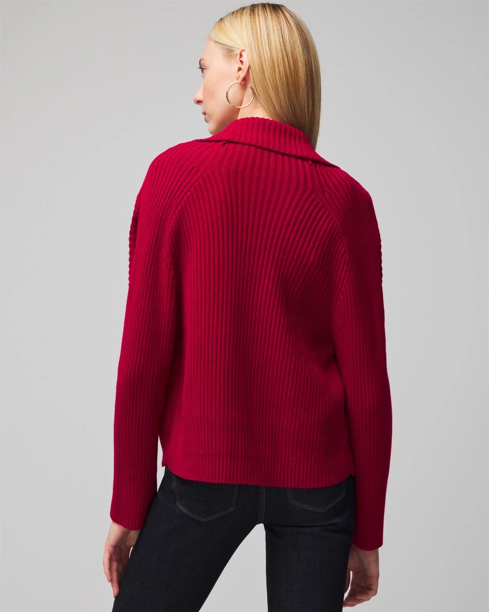 Cashmere Blend Rib Cocoon Sweater