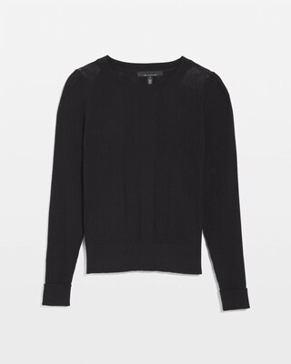 Cashmere Blend Crewneck Sweater click to view larger image.