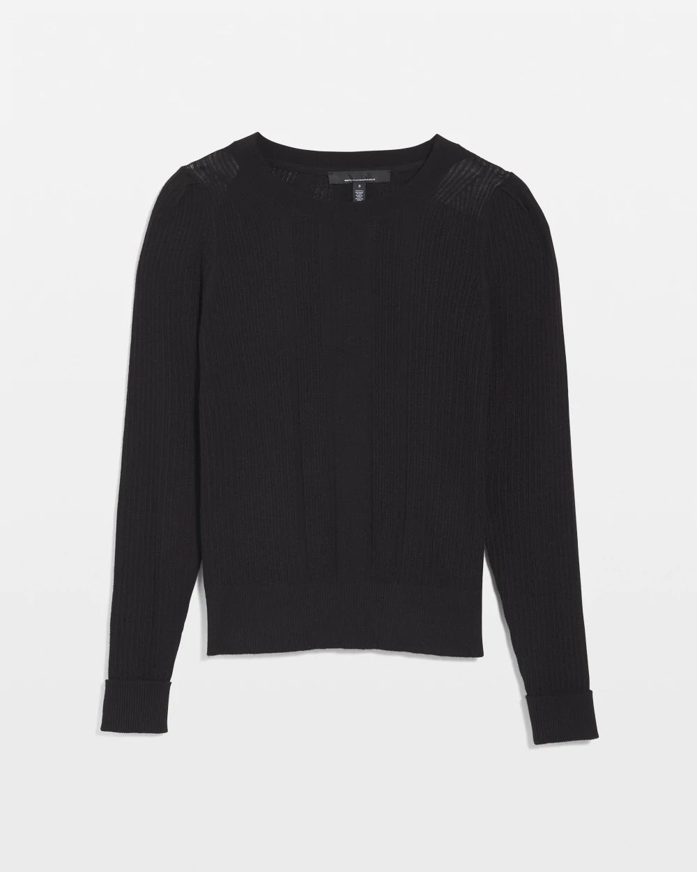 Cashmere Blend Crewneck Sweater click to view larger image.