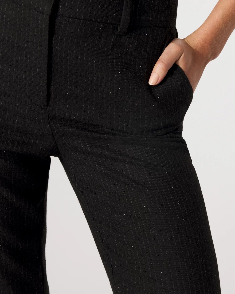 Riley Embellished High-Rise Trouser