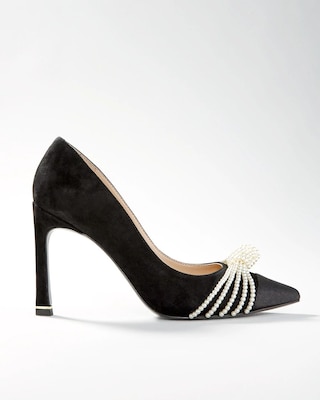 Pearl Knot High Heel Pump