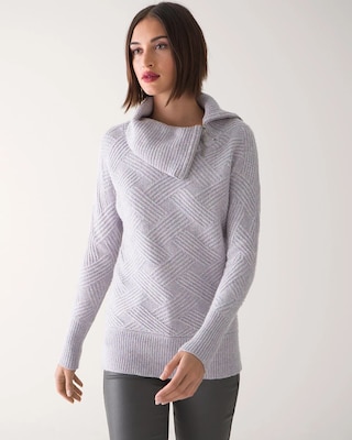 Split Neck Zipper Pullover