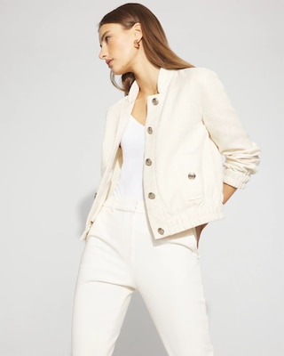 Tweed Bomber Jacket click to view larger image.