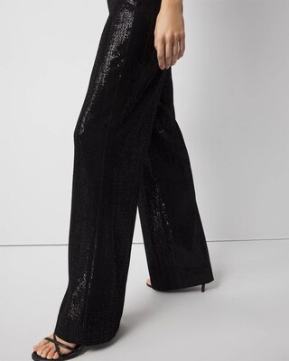Wide Leg Sequin Pants click to view larger image.