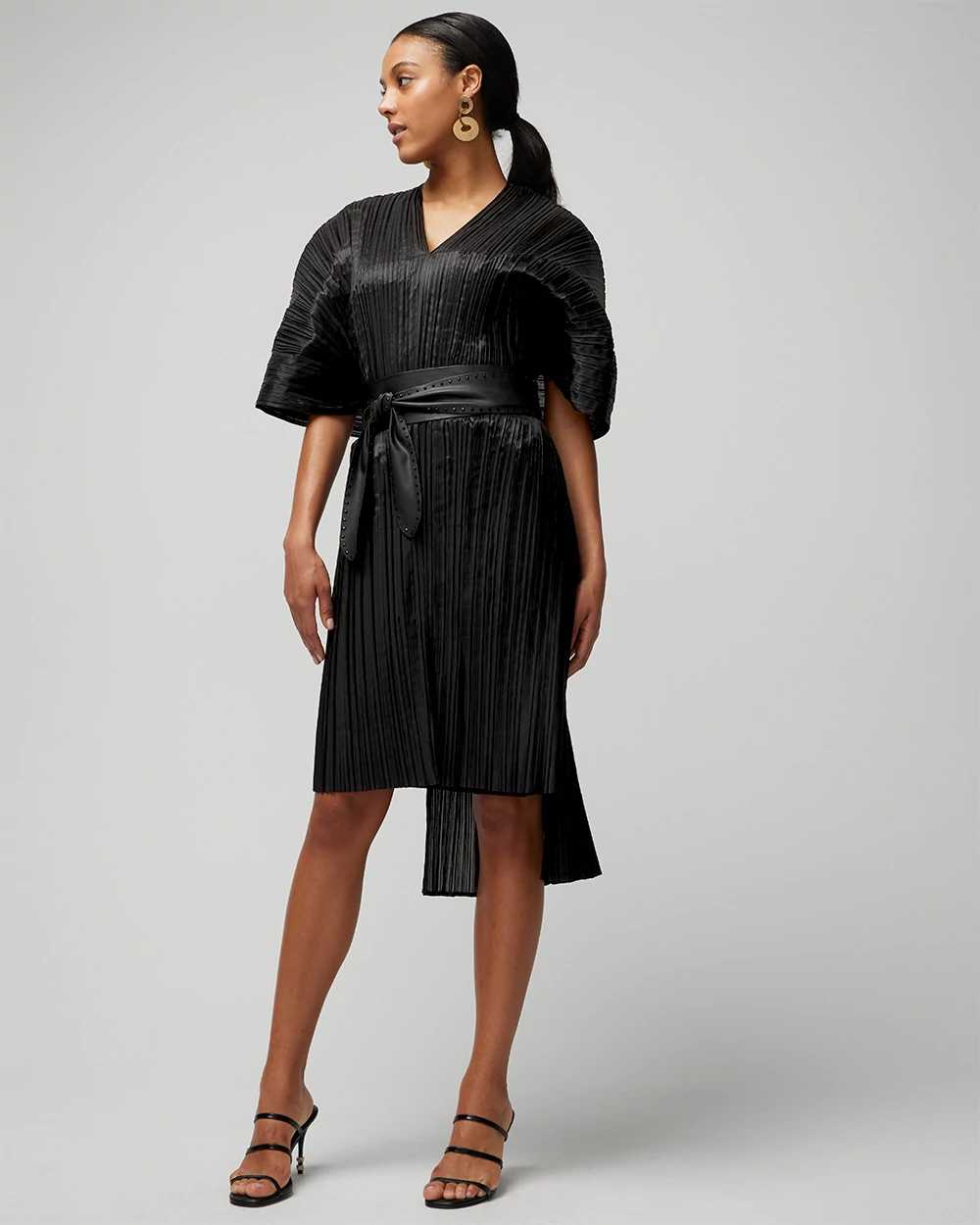 Pleated Sheen Wrap White House Black Market
