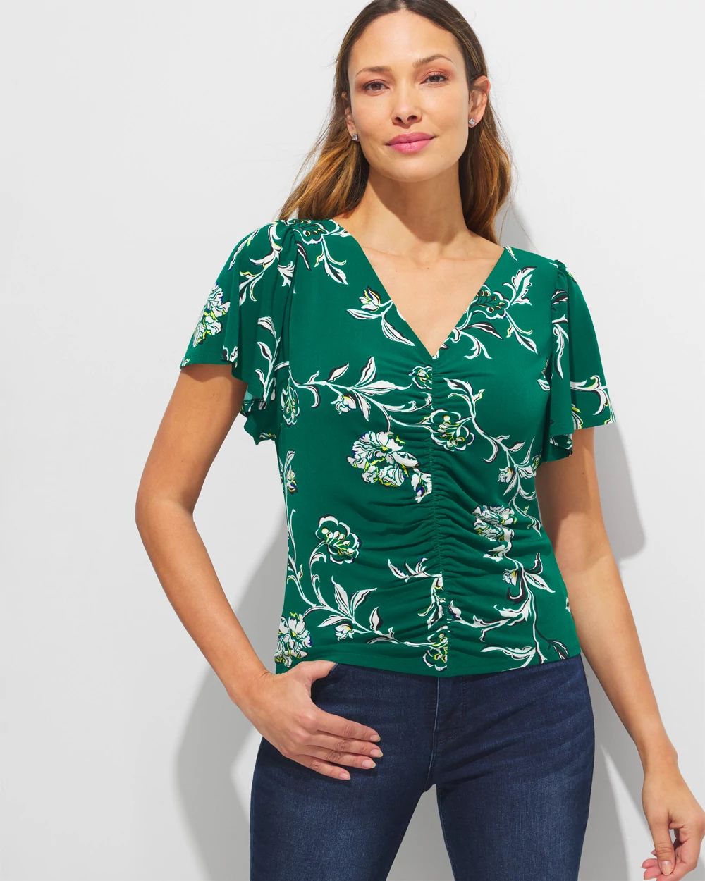 Outlet WHBM Ruched Tee