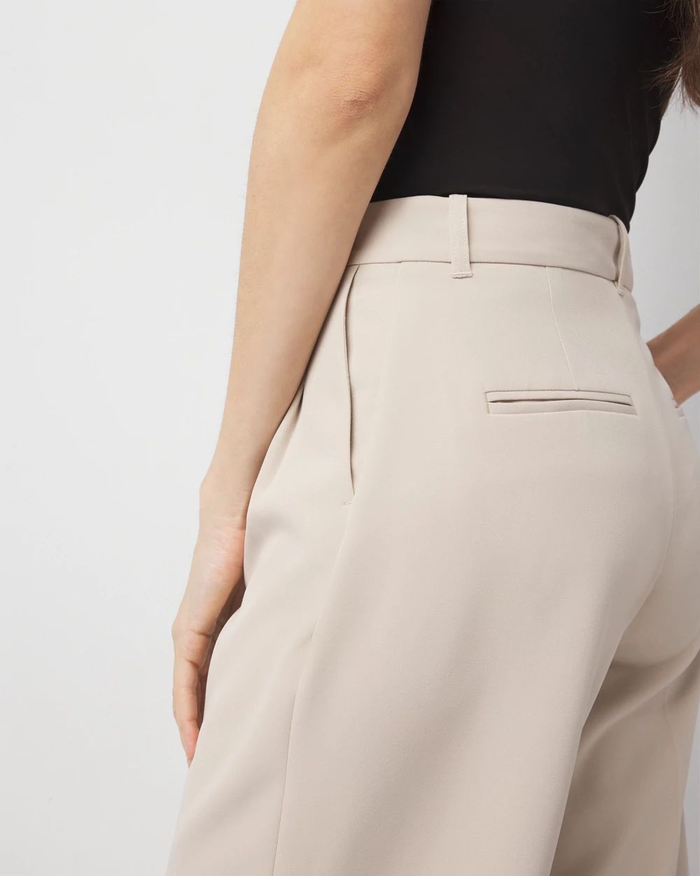 Pleated Wide Leg Pants