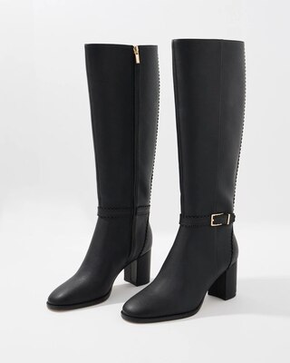 Buckle Detail Tall Boots click to view larger image.