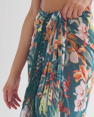 Fringe Sarong Swim Cover Up