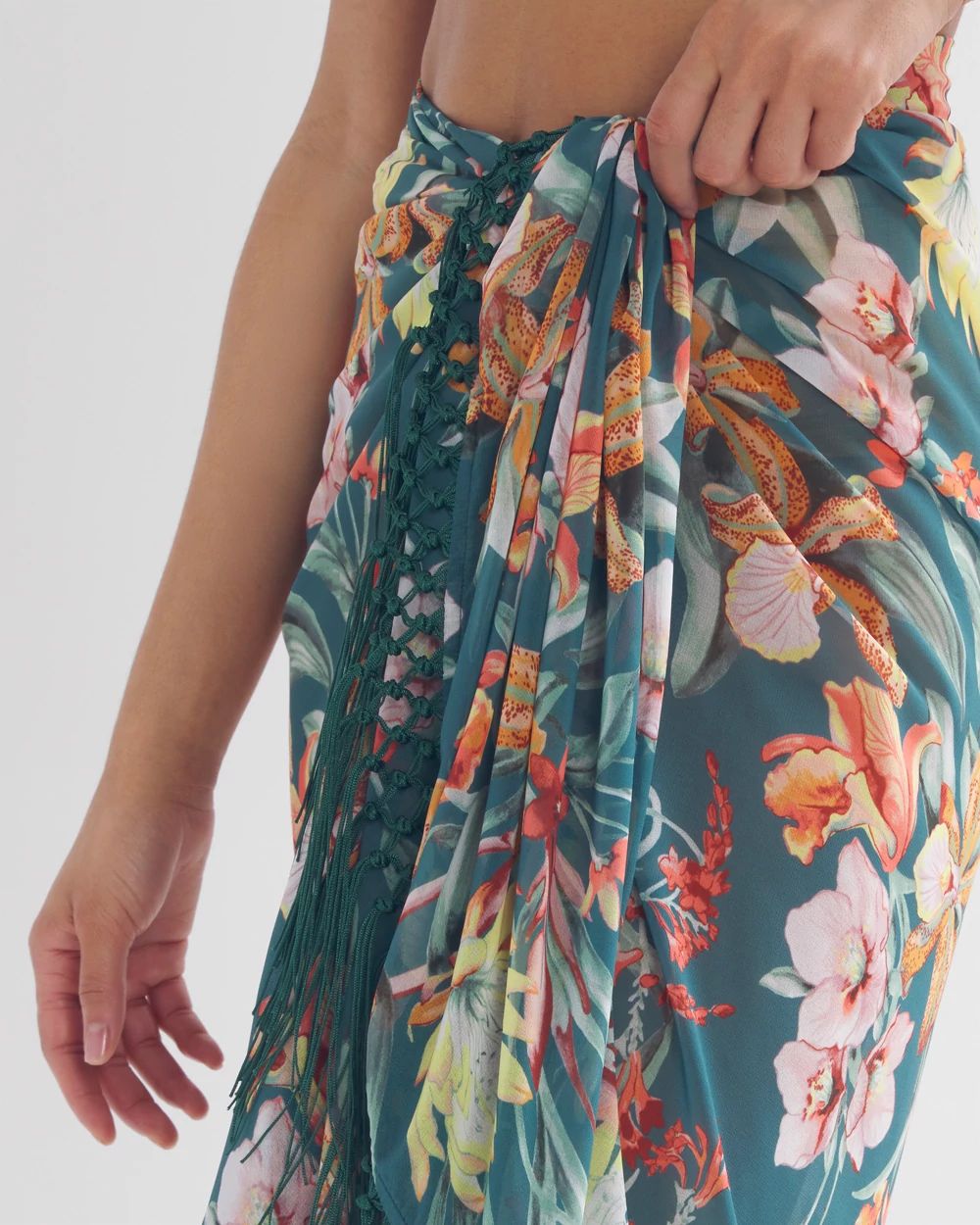 Fringe Sarong Swim Cover Up