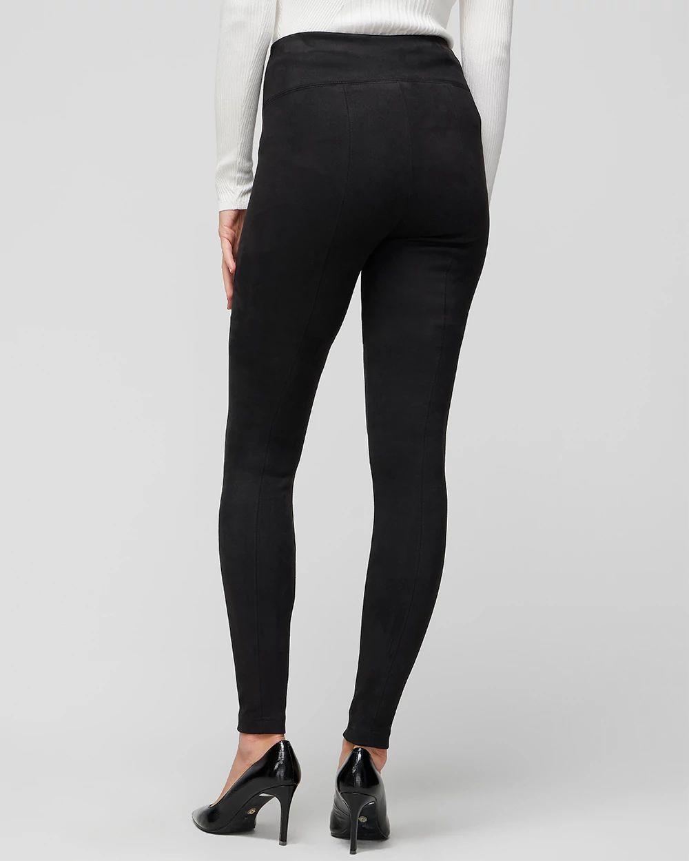 Petite Vegan Suede WHBM® Runway Legging