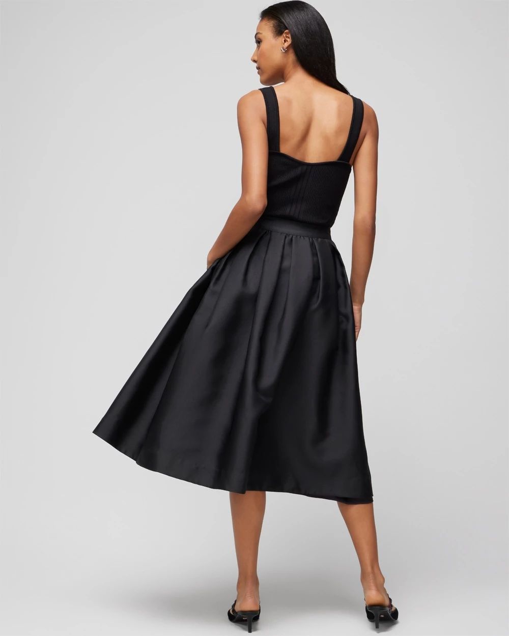 Fit-And-Flare Midi Skirt