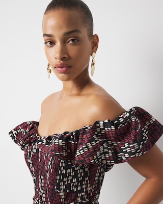 Petite Crocheted Lurex Tank Dress click to view larger image.