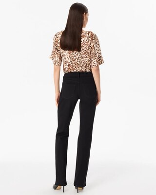 Mid-Rise Bootcut Jeans click to view larger image.