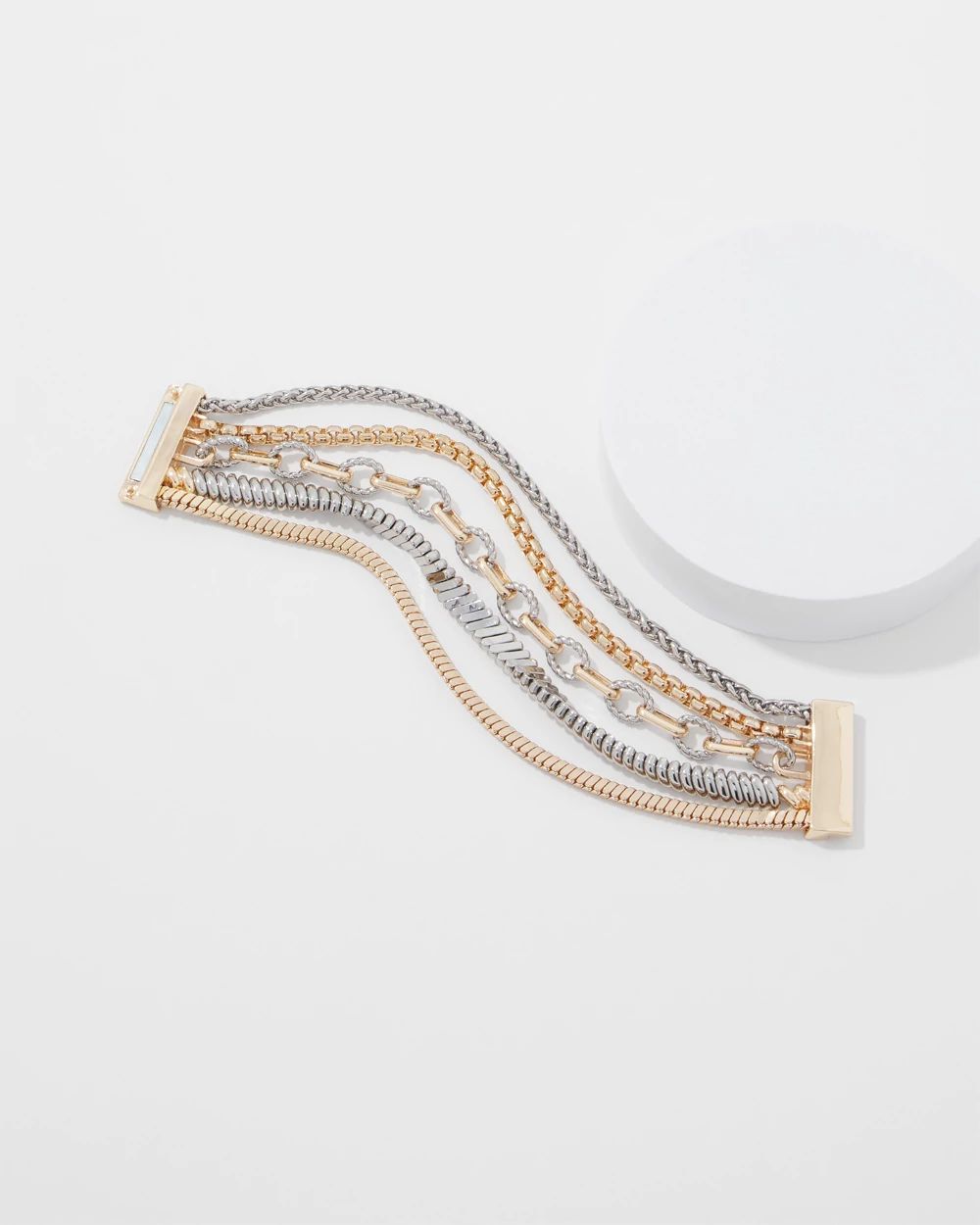 Mixed Metal Chain Bracelet