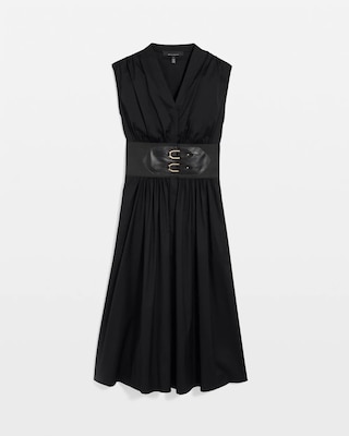 Belted Midi Dress click to view larger image.