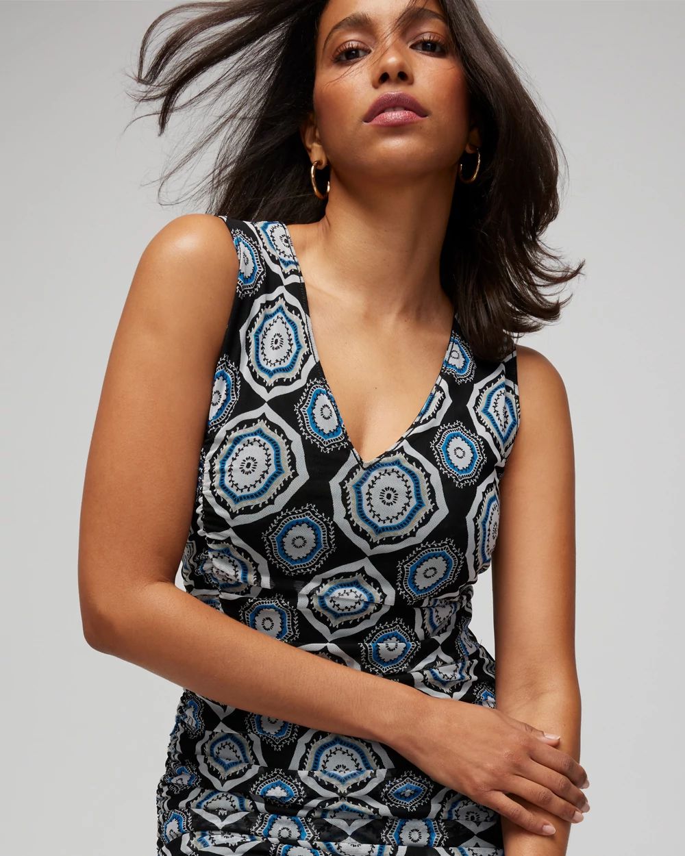 Reversible Mesh Midi Dress