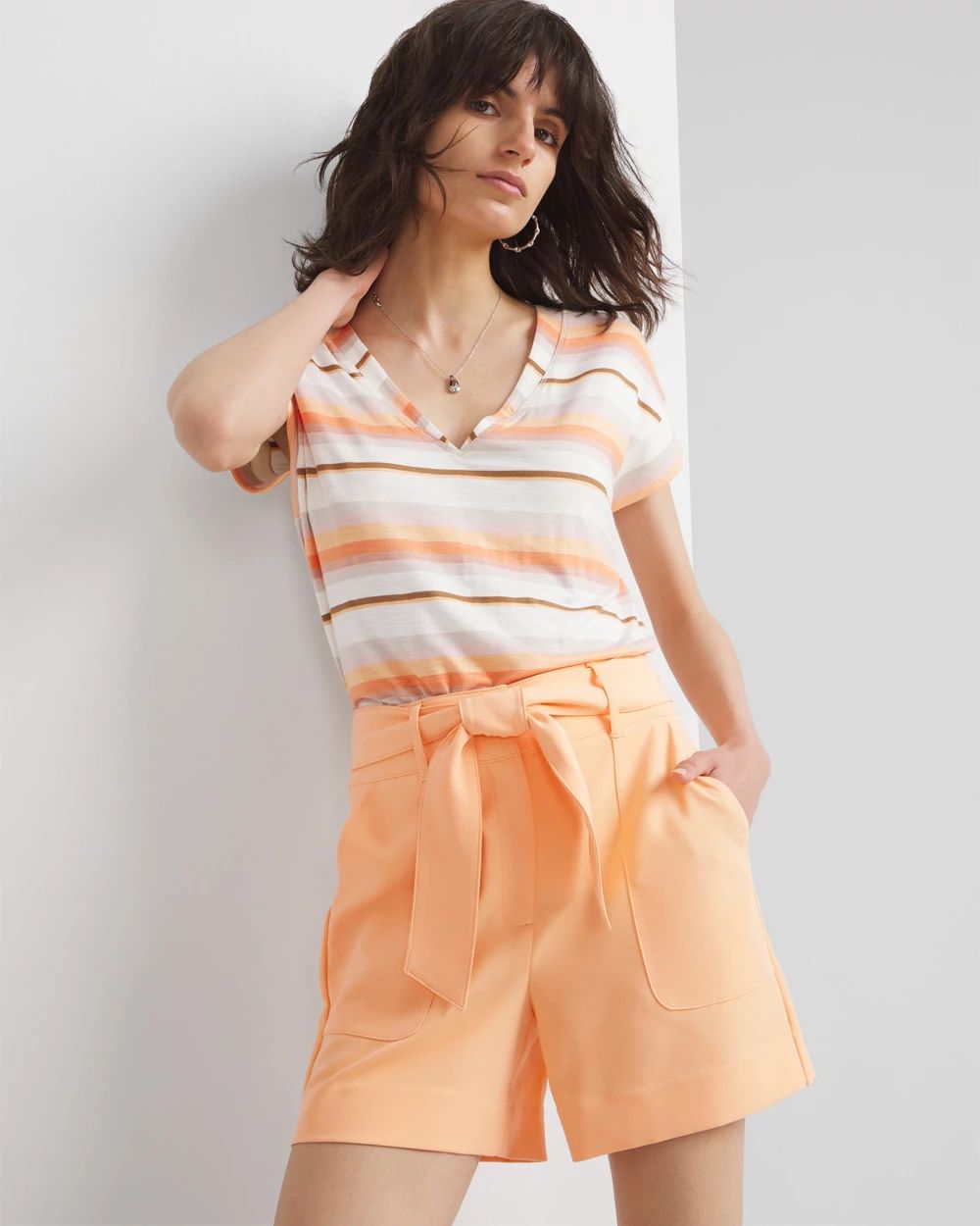 Belted Formal Shorts