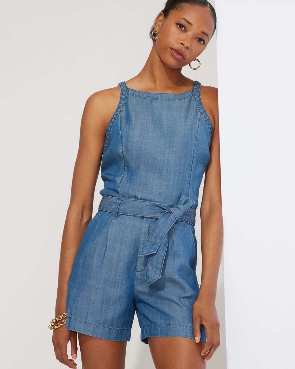 Outlet WHBM Tencel Halter Top