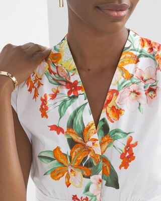 Short Sleeve Tie Waist Blouse
