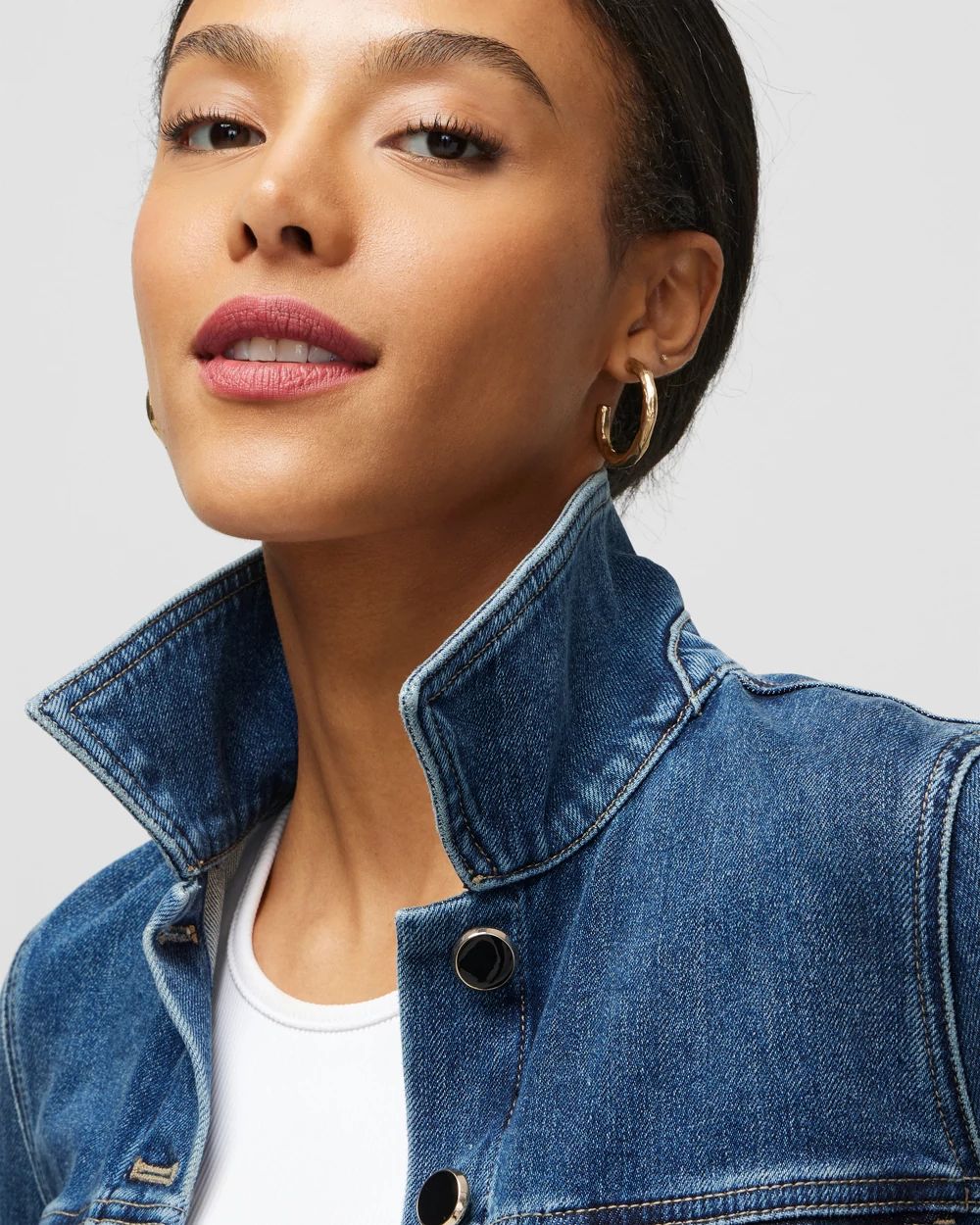 Fit & Flare Denim Shacket White House Black Market