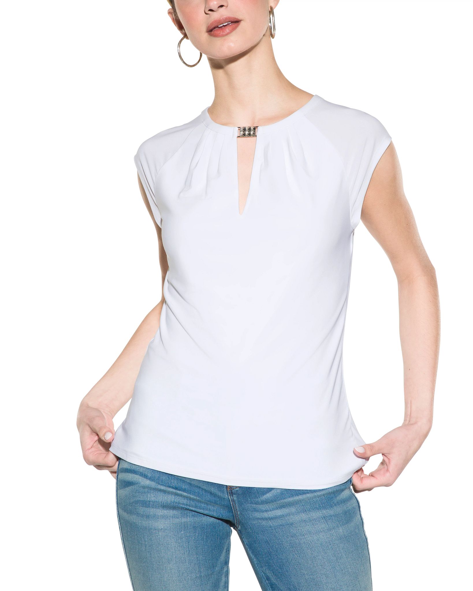 Outlet WHBM Keyhole Detail Top