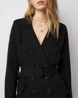 Petite Sweater Trench Coat click to view larger image.