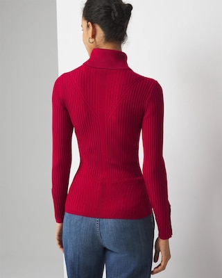 Ribbed Turtleneck Sweater click to view larger image.