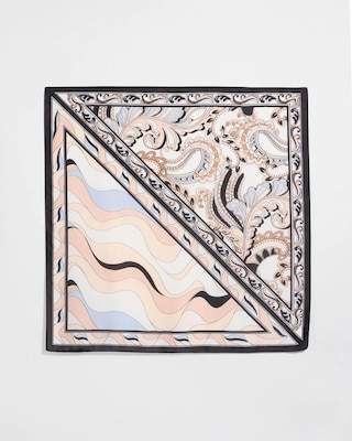 Abstract Print Square Scarf click to view larger image.