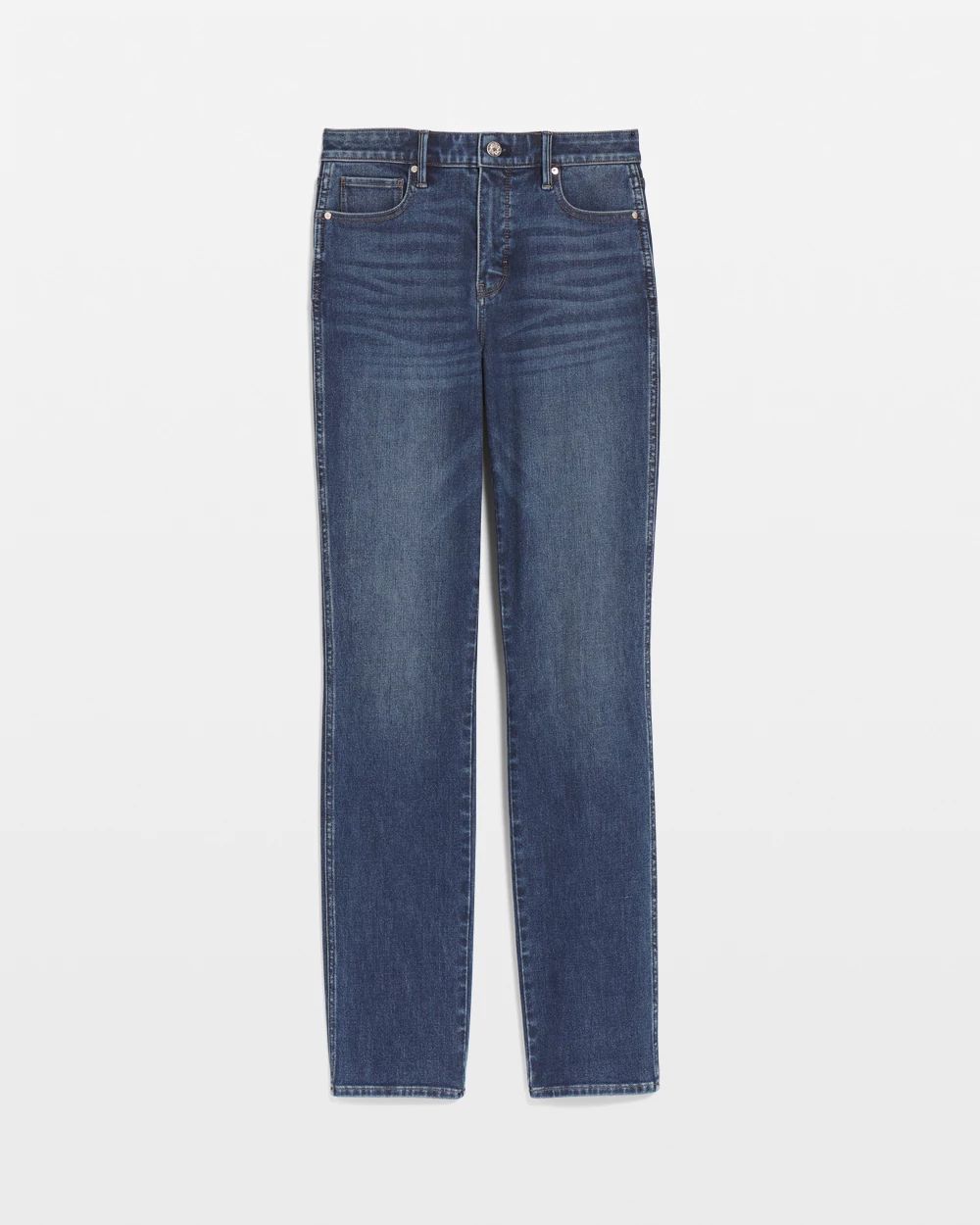 Curvy High-Rise Straight Jeans click to view larger image.