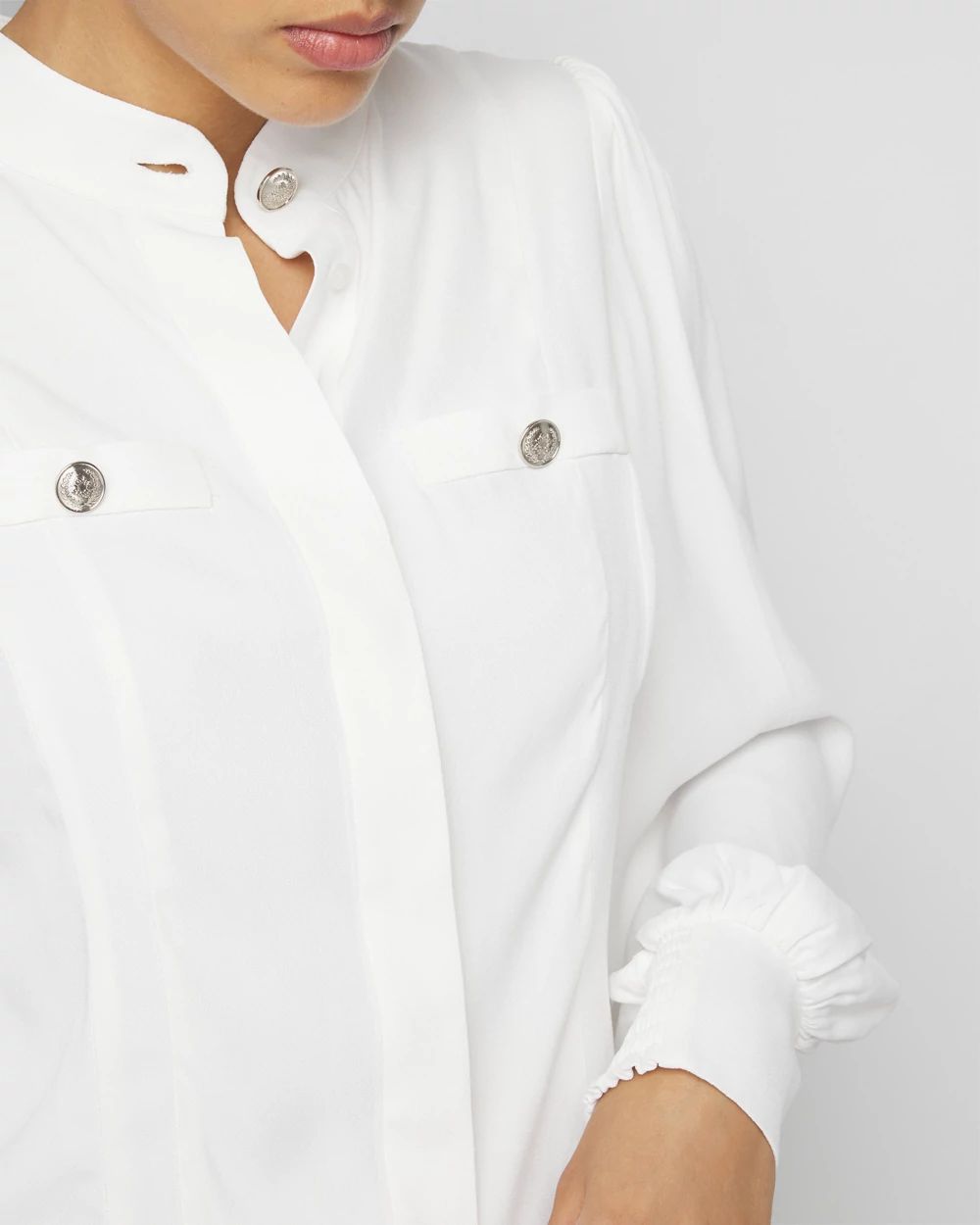 Utility Pocket Button-Up Shirt