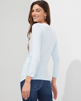 Outlet WHBM Surplice 3/4-Sleeve Tee
