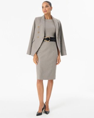 Houndstooth Sheath Dress click to view larger image.