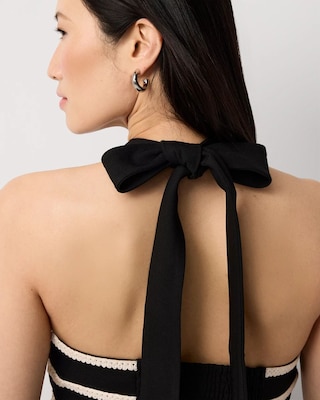 Embroidered Halter Jumpsuit click to view larger image.