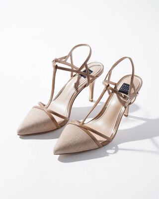 Strappy Mid-Heel Pump