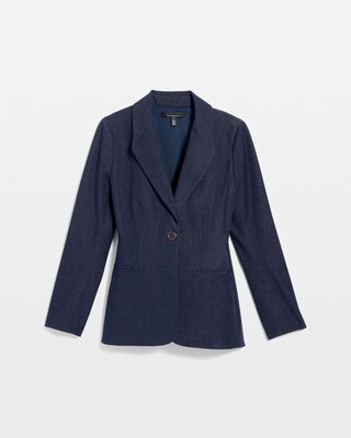 Petite Denim-Look Blazer click to view larger image.