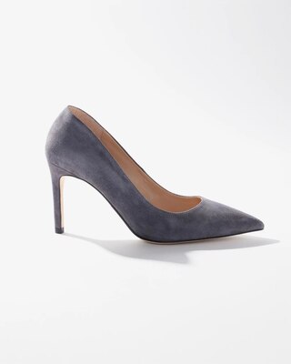 Light gray suede pumps outlet