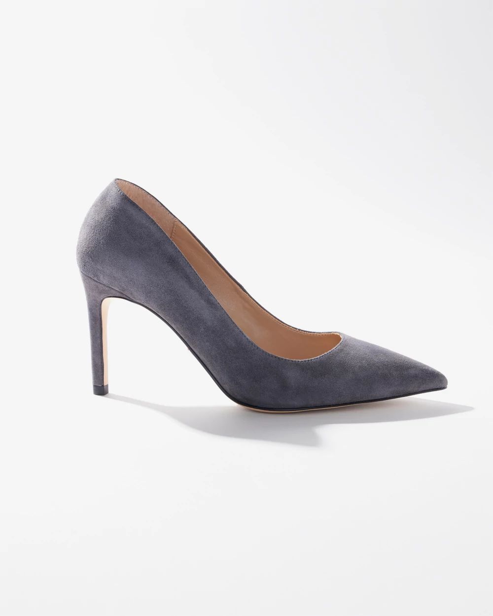 Grey Suede Comfort Pump