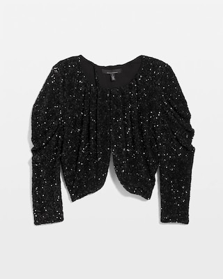 Sequin Drape Bolero click to view larger image.