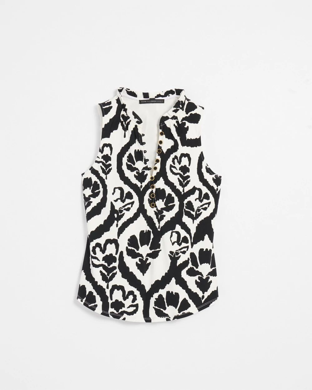 Matte Jersey Button-Front Tank