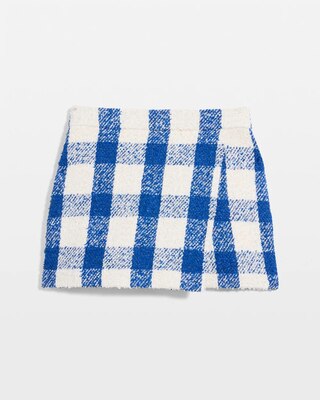 Gingham Tweed Skort click to view larger image.